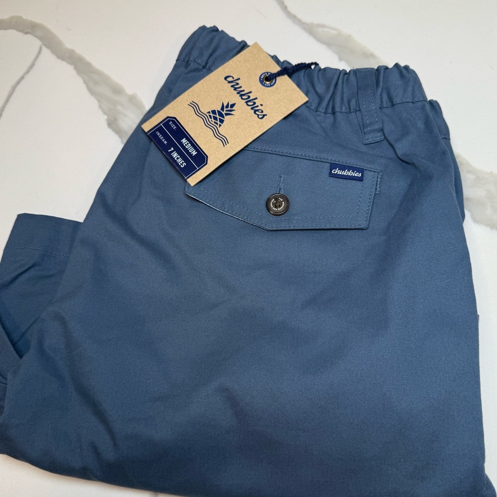 Chubbies mens Shorts The True Blues‎ 7" Size medium stretchy regular fit NWT